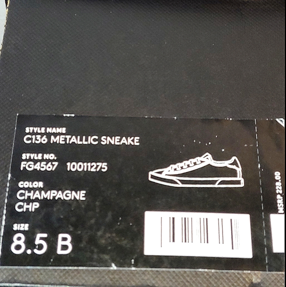 NIB COACH Low Top Sneaker C136 Metallic Champagne - Picture 10 of 10